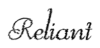 Reliant font