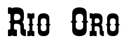 Rio Oro font
