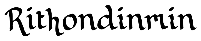 Rithondinmin font