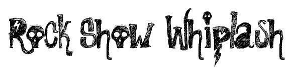 Rock Show Whiplash font