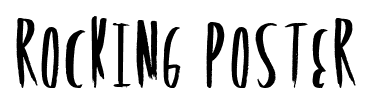 Rocking Poster font