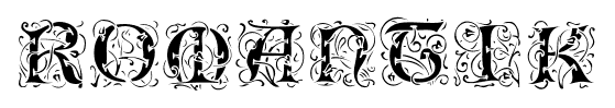 Romantik font