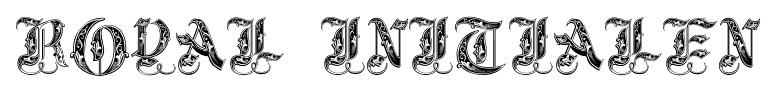 Royal Initialen font