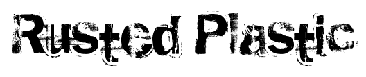 Rusted Plastic font