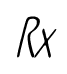Rx font