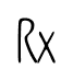 Rx font