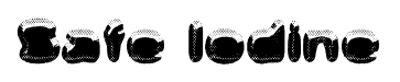 Safe Iodine font