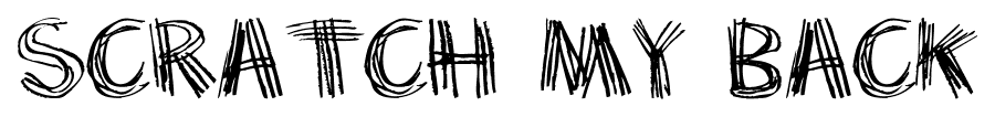 Scratch my back font
