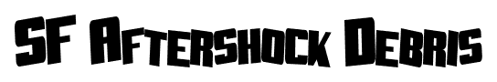 SF Aftershock Debris font