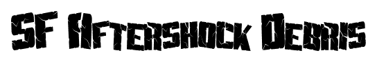 SF Aftershock Debris font