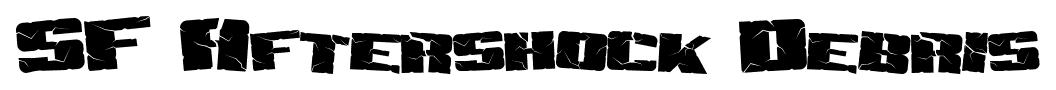 SF Aftershock Debris font
