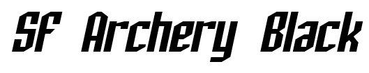 SF Archery Black font