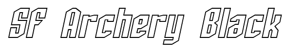 SF Archery Black font