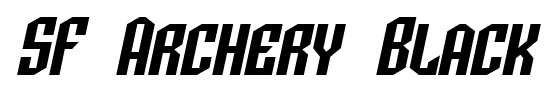 SF Archery Black font