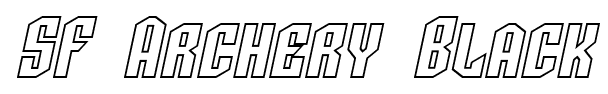 SF Archery Black font