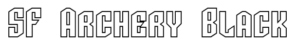 SF Archery Black font