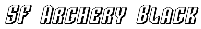 SF Archery Black font