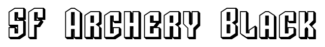 SF Archery Black font