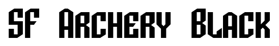 SF Archery Black font
