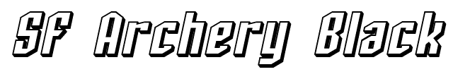 SF Archery Black font