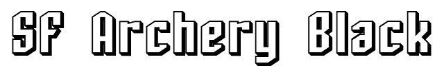 SF Archery Black font