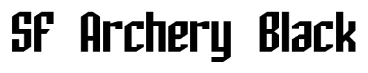 SF Archery Black font