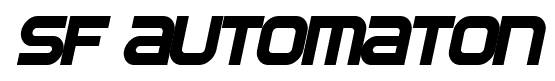 SF Automaton font