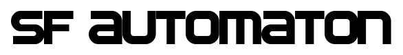 SF Automaton font