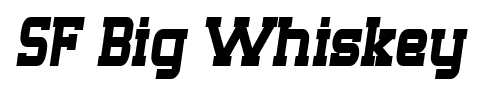 SF Big Whiskey font