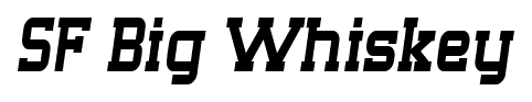 SF Big Whiskey font