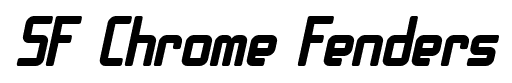 SF Chrome Fenders font