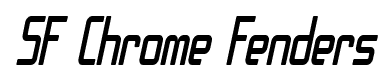 SF Chrome Fenders font