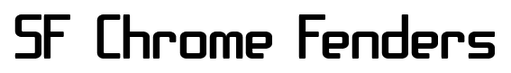 SF Chrome Fenders font