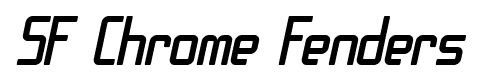 SF Chrome Fenders font