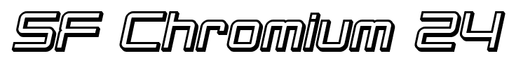 SF Chromium 24 font