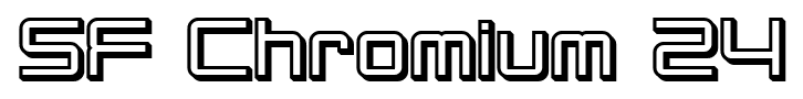 SF Chromium 24 font