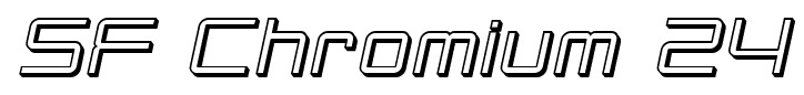 SF Chromium 24 font