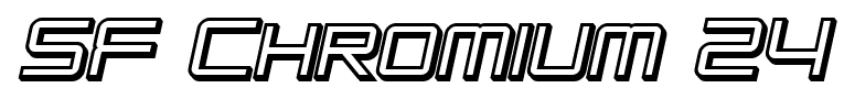SF Chromium 24 font