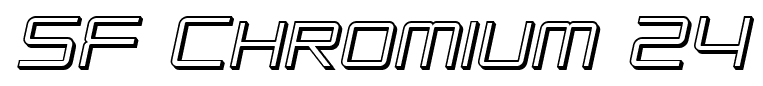 SF Chromium 24 font