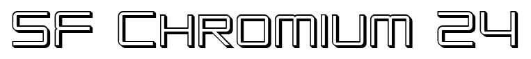 SF Chromium 24 font