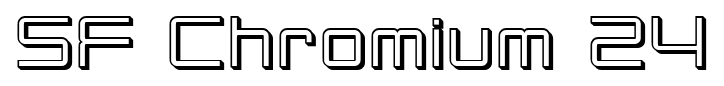 SF Chromium 24 font