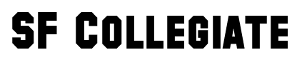 SF Collegiate font