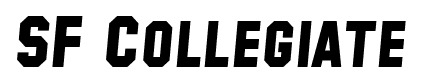 SF Collegiate font