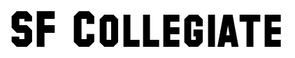 SF Collegiate font