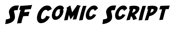 SF Comic Script font