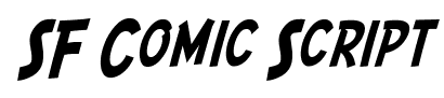 SF Comic Script font