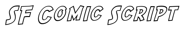 SF Comic Script font