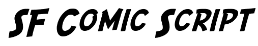 SF Comic Script font