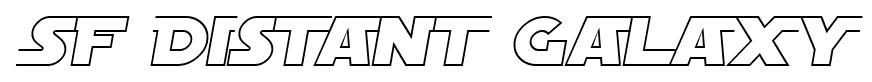 SF Distant Galaxy font