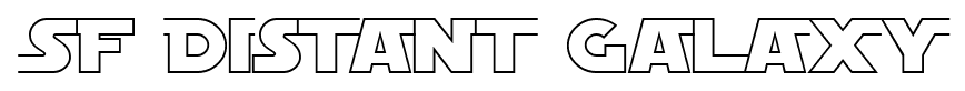 SF Distant Galaxy font